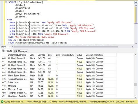 sql case statement with multiple clauses.